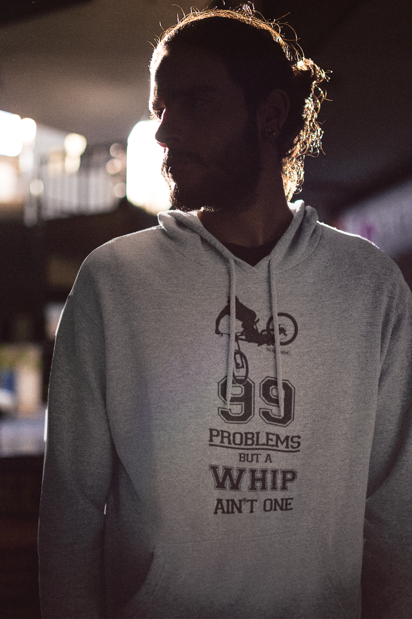 99 Problems but a Whip ain't One - Organic Hoodie - HEATHER GREY