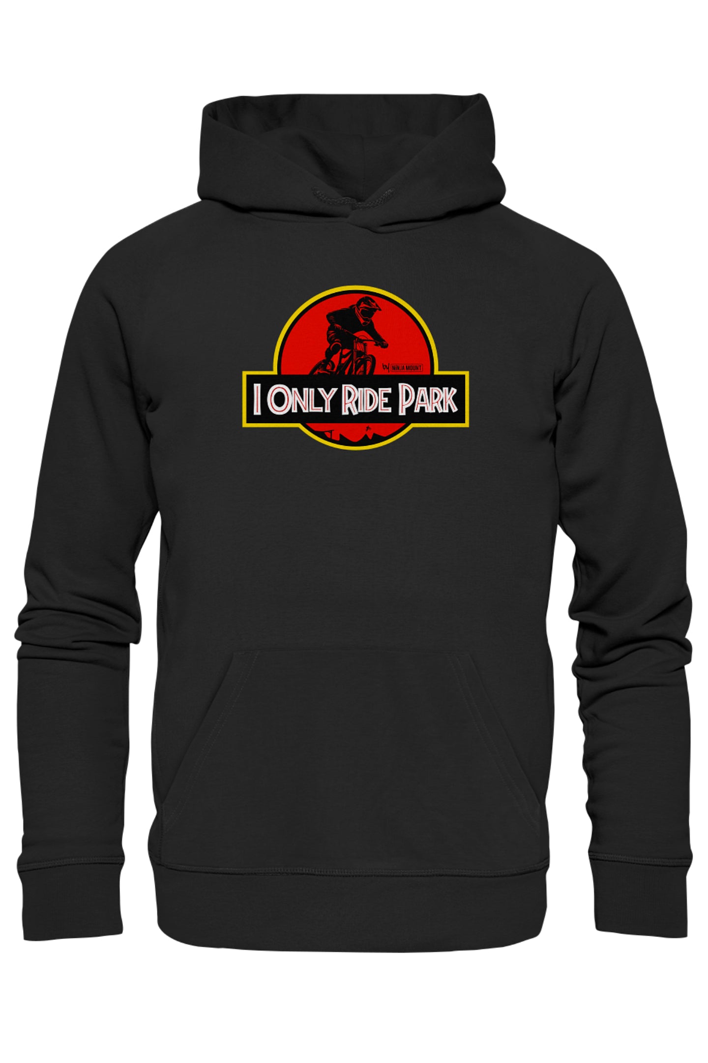 I ONLY RIDE PARK - Organic Hoodie - BLACK