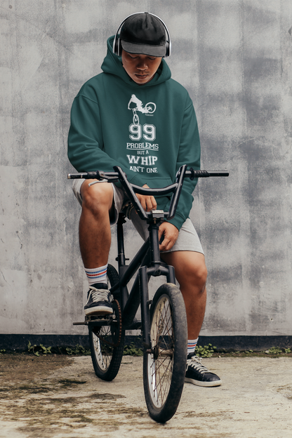 99 Problems but a Whip ain't One - Organic Hoodie - GLAZED GREEN