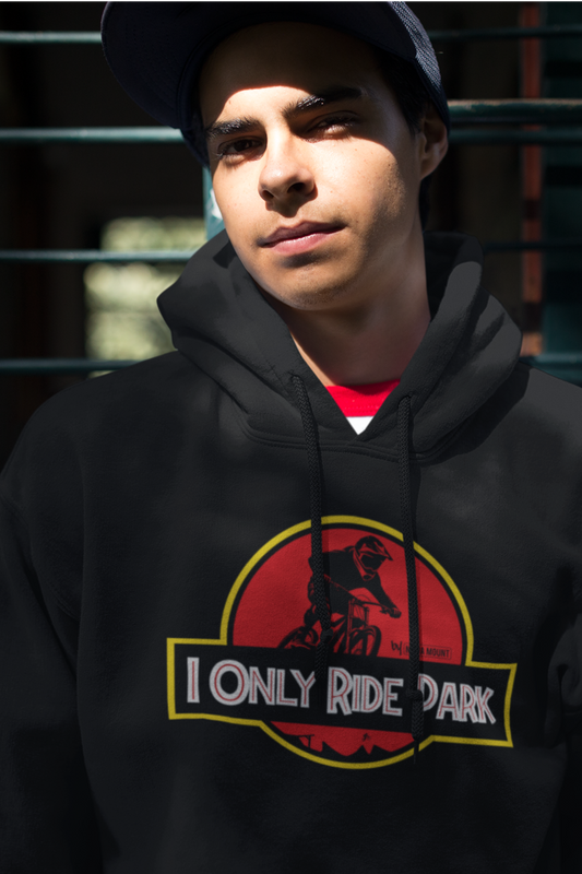 I ONLY RIDE PARK - Organic Hoodie - BLACK