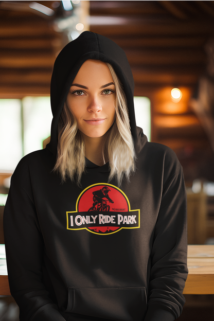 I ONLY RIDE PARK - Organic Hoodie - BLACK