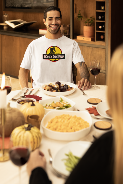 I ONLY RIDE PARK - Organic Shirt - WHITE