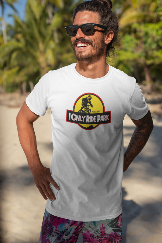 I ONLY RIDE PARK - Organic Shirt - WHITE