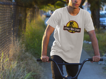 I ONLY RIDE PARK - Organic Shirt - WHITE