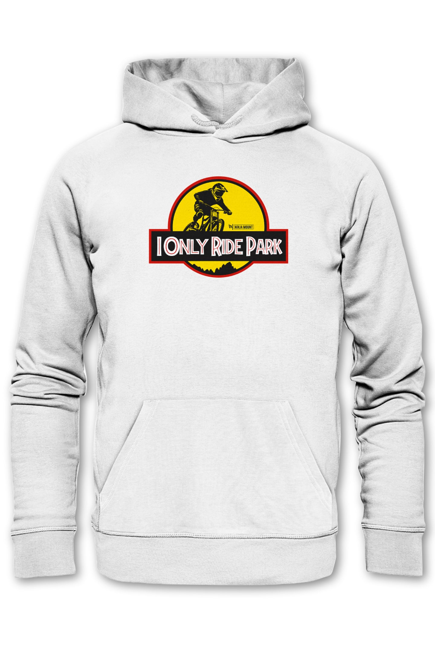 I ONLY RIDE PARK - Organic Hoodie - WHITE